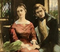 Image shows Dorothea and Will Ladislaw, from George Eliot's Middlemarch.