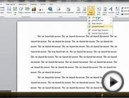 Double Spacing and Page Numbers, Word 2010