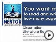 How to Write a Literature Review -- Dr. Guy E White