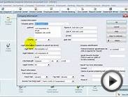 QuickBooks Training -- Change Business Information