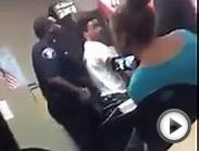 Cop and Student Fight in the Classroom