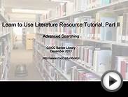 Learn to Use Literature Resource Center, Part 2
